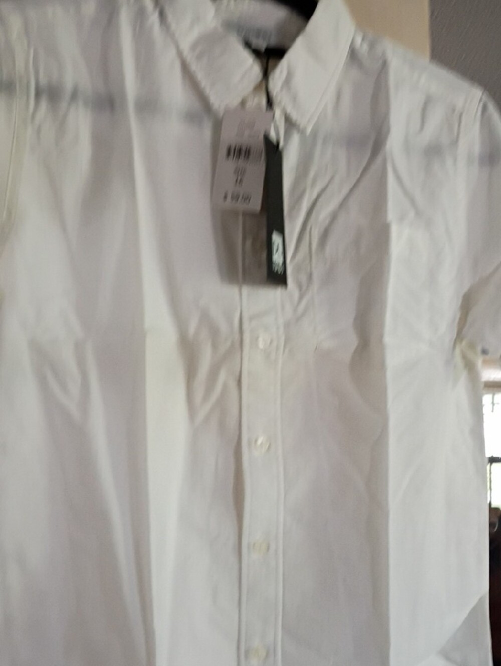 DL1961 PreTeen's Short-Sleeve White Button-Down Shirt - Picture 6 of 6